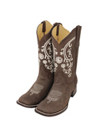 Load image into Gallery viewer, Dalila Nobuck Cowgirl Boot

