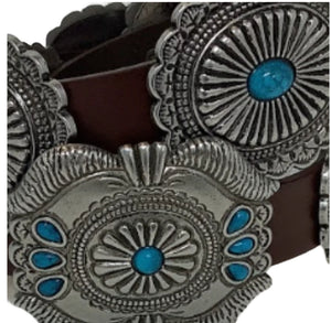 Carly Turquoise Women's Concho Belt
