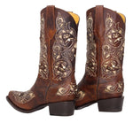 Load image into Gallery viewer, Jodia Laser Cut Cowgirl Boots
