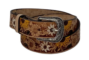 Cammie Floral Leather Belt