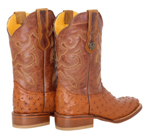 Josiah Real Ostrich Leather Boots