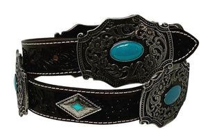 Dory Turquoise Concho Belt