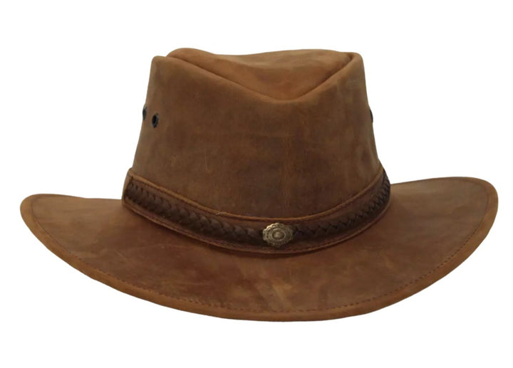 Aussie Mountaineer Western Leather Hat