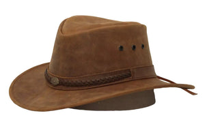 Aussie Mountaineer Western Leather Hat