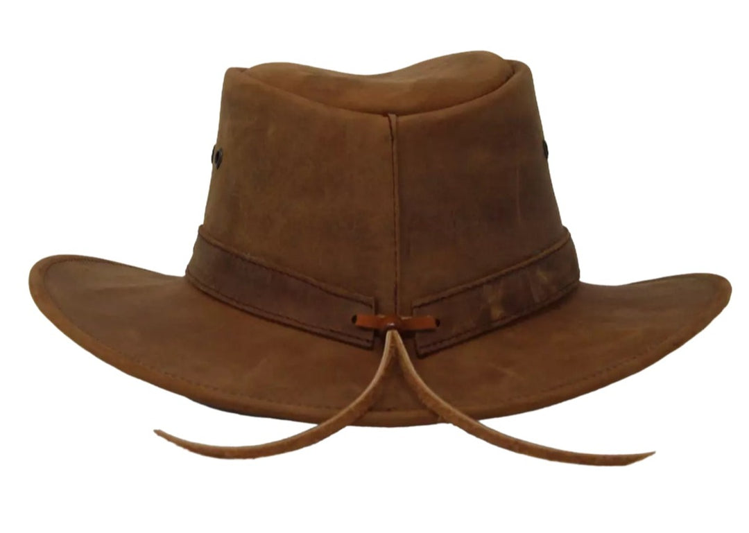 Aussie Mountaineer Western Leather Hat