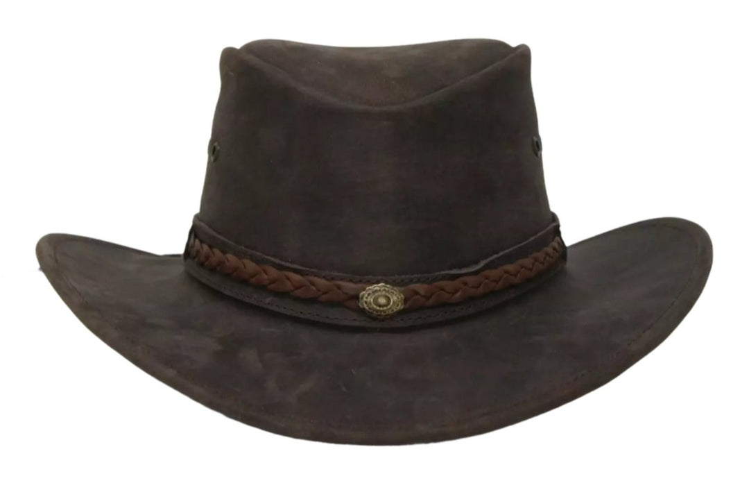 Aussie Mountaineer Western Leather Hat