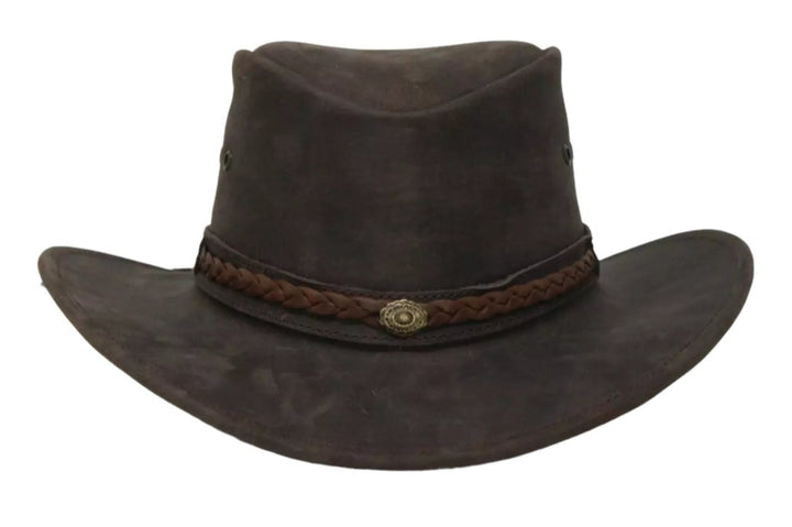 Aussie Mountaineer Western Leather Hat