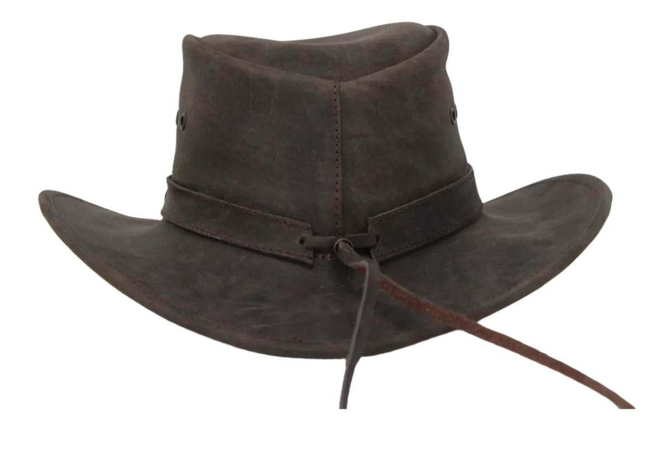 Aussie Mountaineer Western Leather Hat
