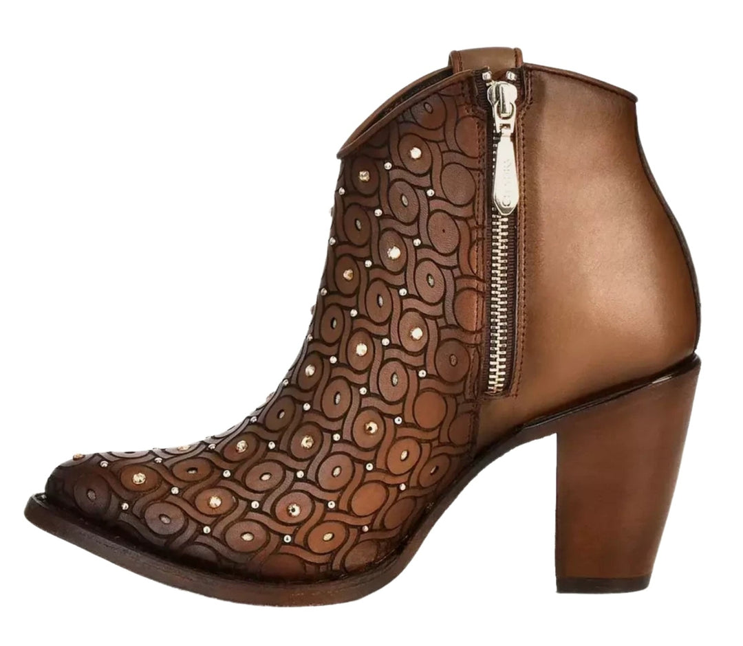 Crystal Cuadra Studded Short Boots