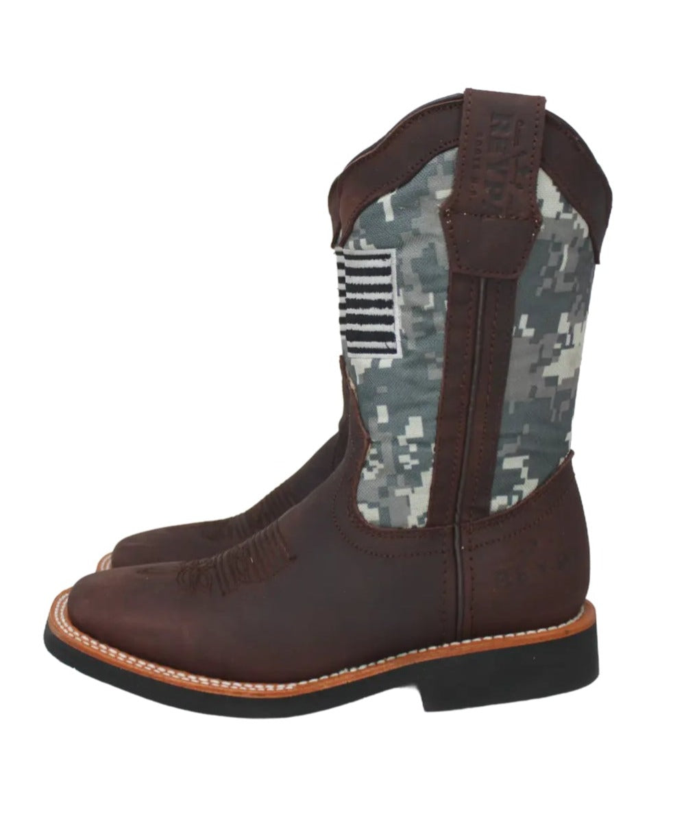 Aaron Youth B&W Flag Boots