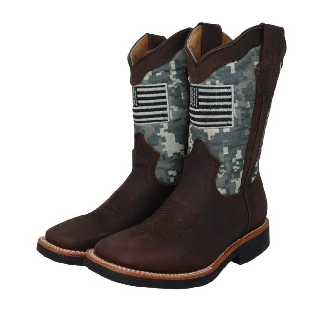 Aaron Youth B&W Flag Boots