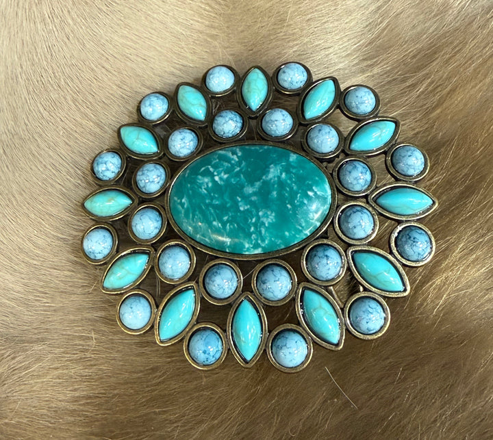 Queen Oval Stone Buckle