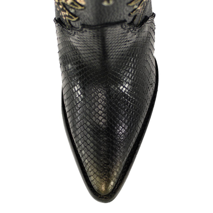 Harriet Black Python Ladies Boots