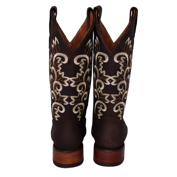 Calico Ivy Detail Cowgirl Boots