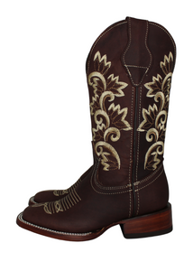 Calico Ivy Detail Cowgirl Boots (2 Colors)