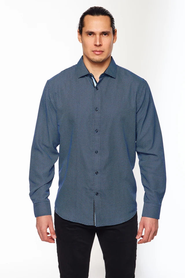 William Pattern Button Down Shirt