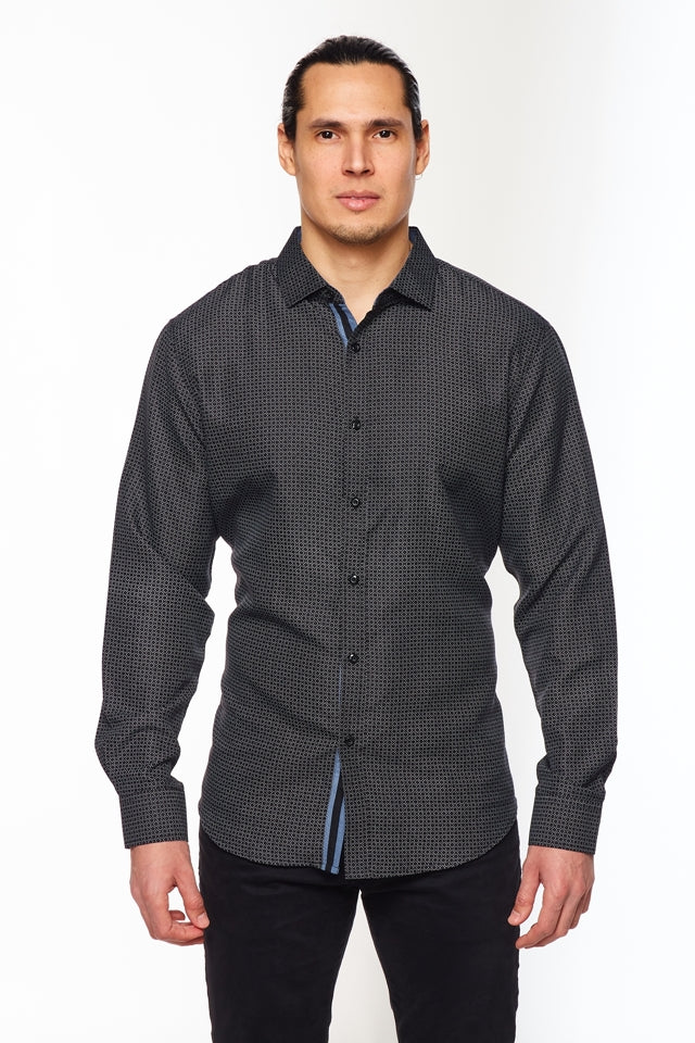 William Pattern Button Down Shirt