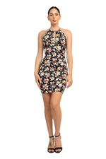 Load image into Gallery viewer, Anne Marie Halter Floral Bodycon Dress
