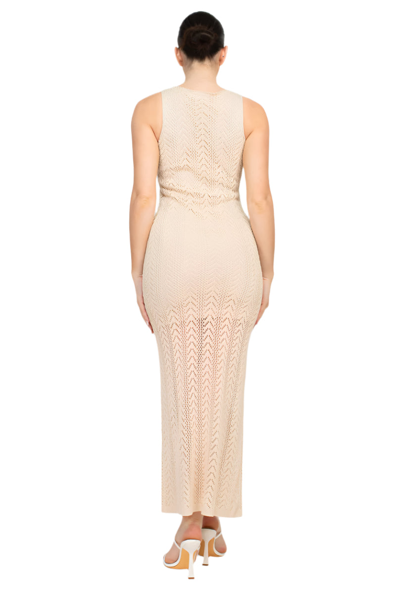 Colleen Sweater Sleeveless Maxi Dress