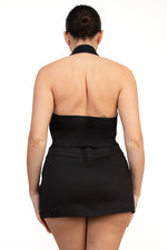 Load image into Gallery viewer, Charlotte Zip Up Crop Top
