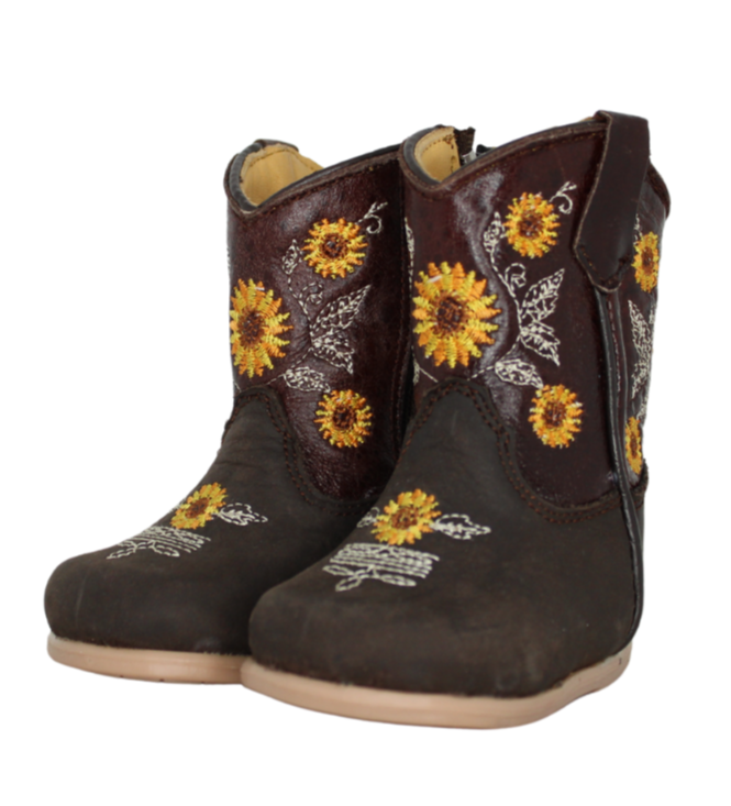 Harper Sunflower Baby Boots