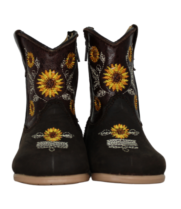 Harper Sunflower Baby Boots