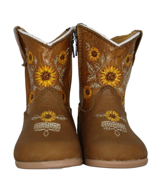 Harper Sunflower Baby Boots