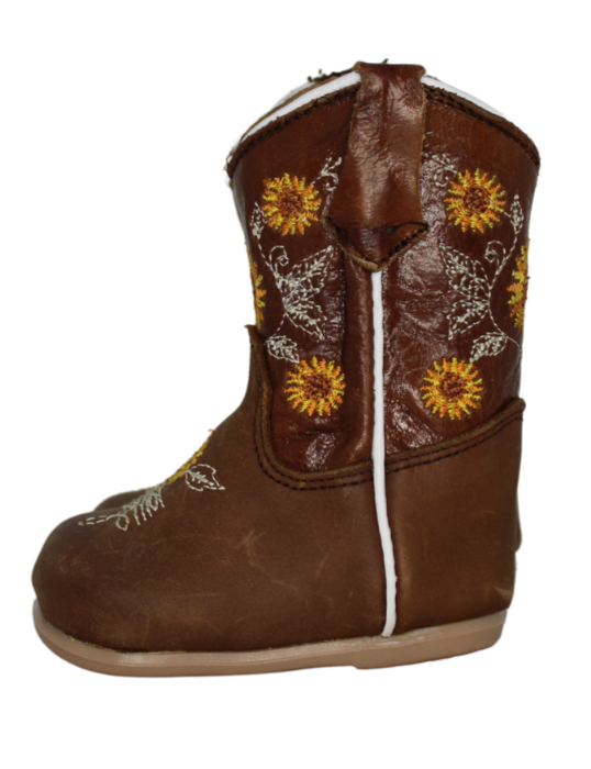 Harper Sunflower Baby Boots