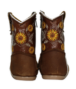 Load image into Gallery viewer, Harper Sunflower Baby Boots
