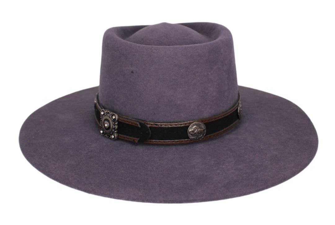 Sam Grey Felt Flat Brim Hat Success