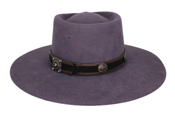 Sam Grey Felt Flat Brim Hat Success