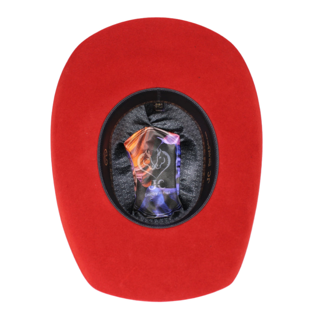 Trey 100X Wool Red Cowboy Hat