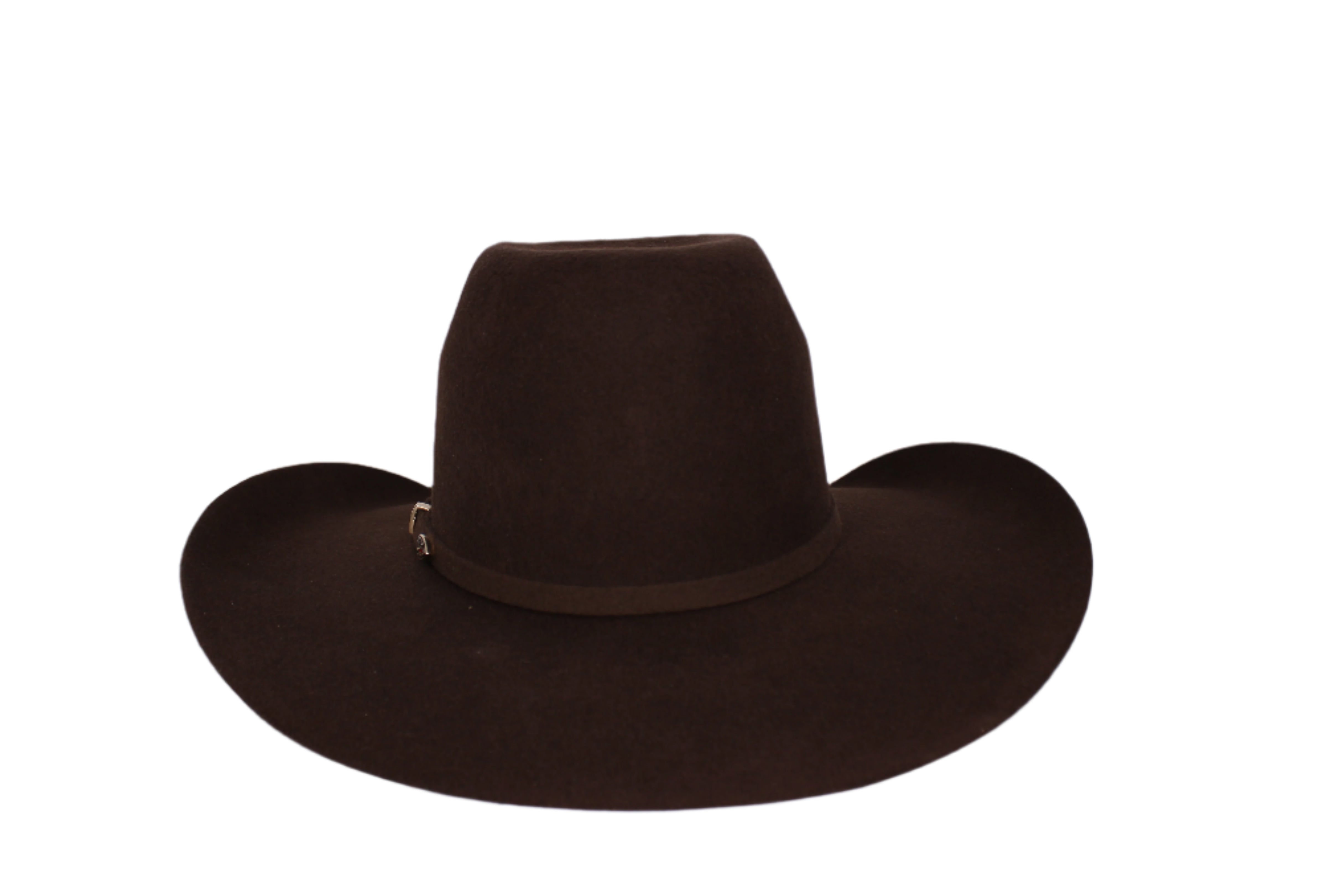 Bullrider Brown Oval Crown Wool Hat