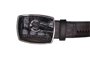 Rango Black Caiman Embroidery Belt