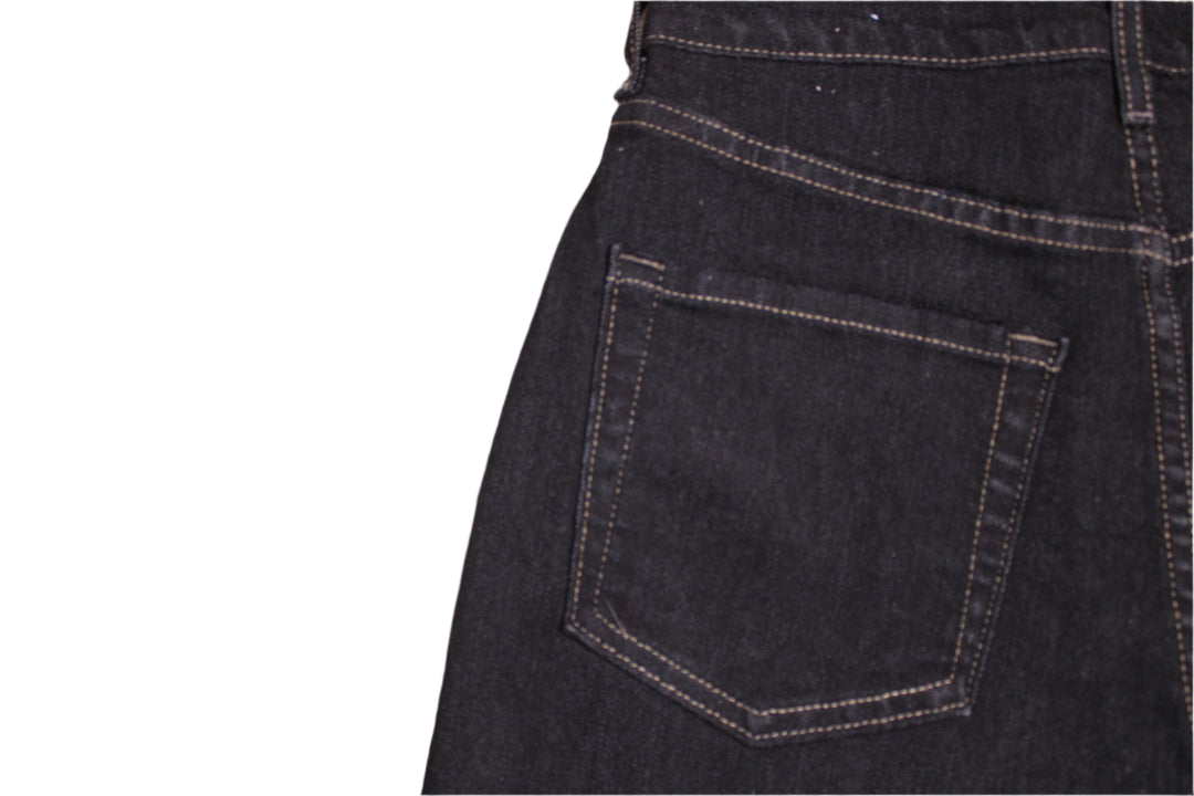 Daisy Cow Hide Denim Shorts