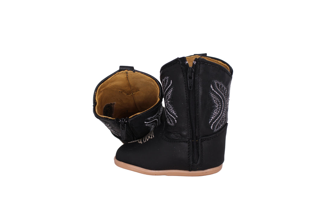 Arlo Black Baby Boots