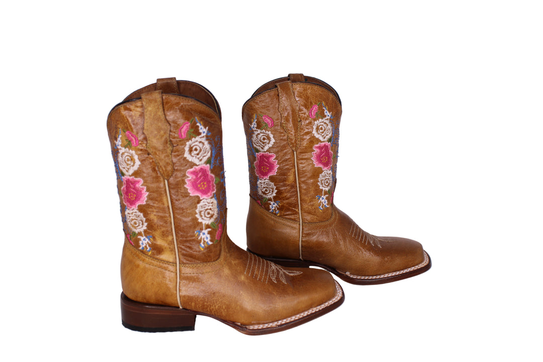 Carla Floral Kids Boots