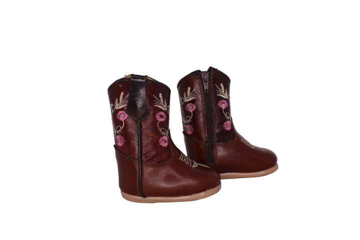 CeCe Floral Baby Boots