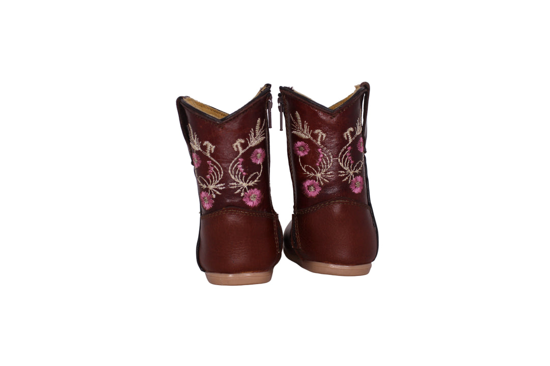 CeCe Floral Baby Boots
