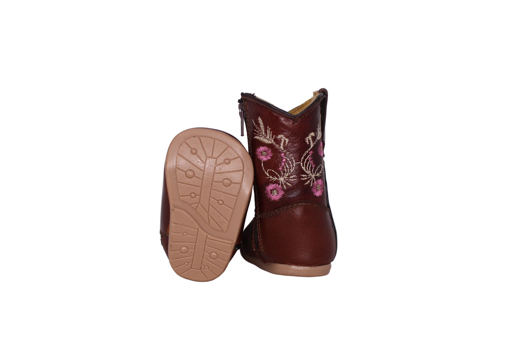 CeCe Floral Baby Boots