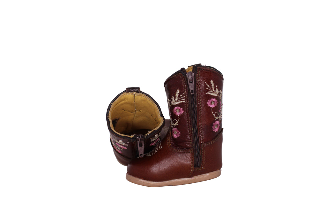 CeCe Floral Baby Boots