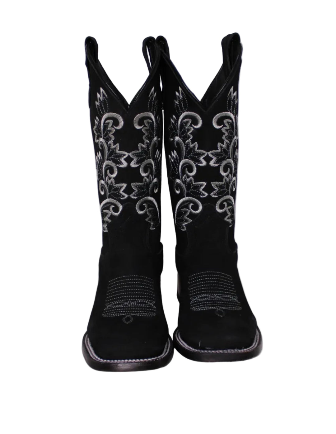 Calico Ivy Detail Cowgirl Boots