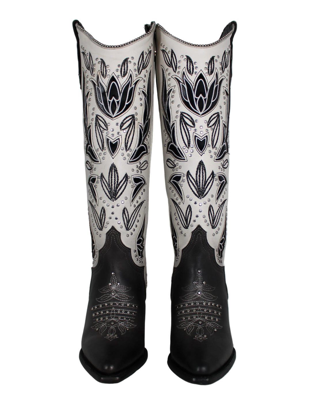Elinor Cuadra Cowhide Embroidery Boots