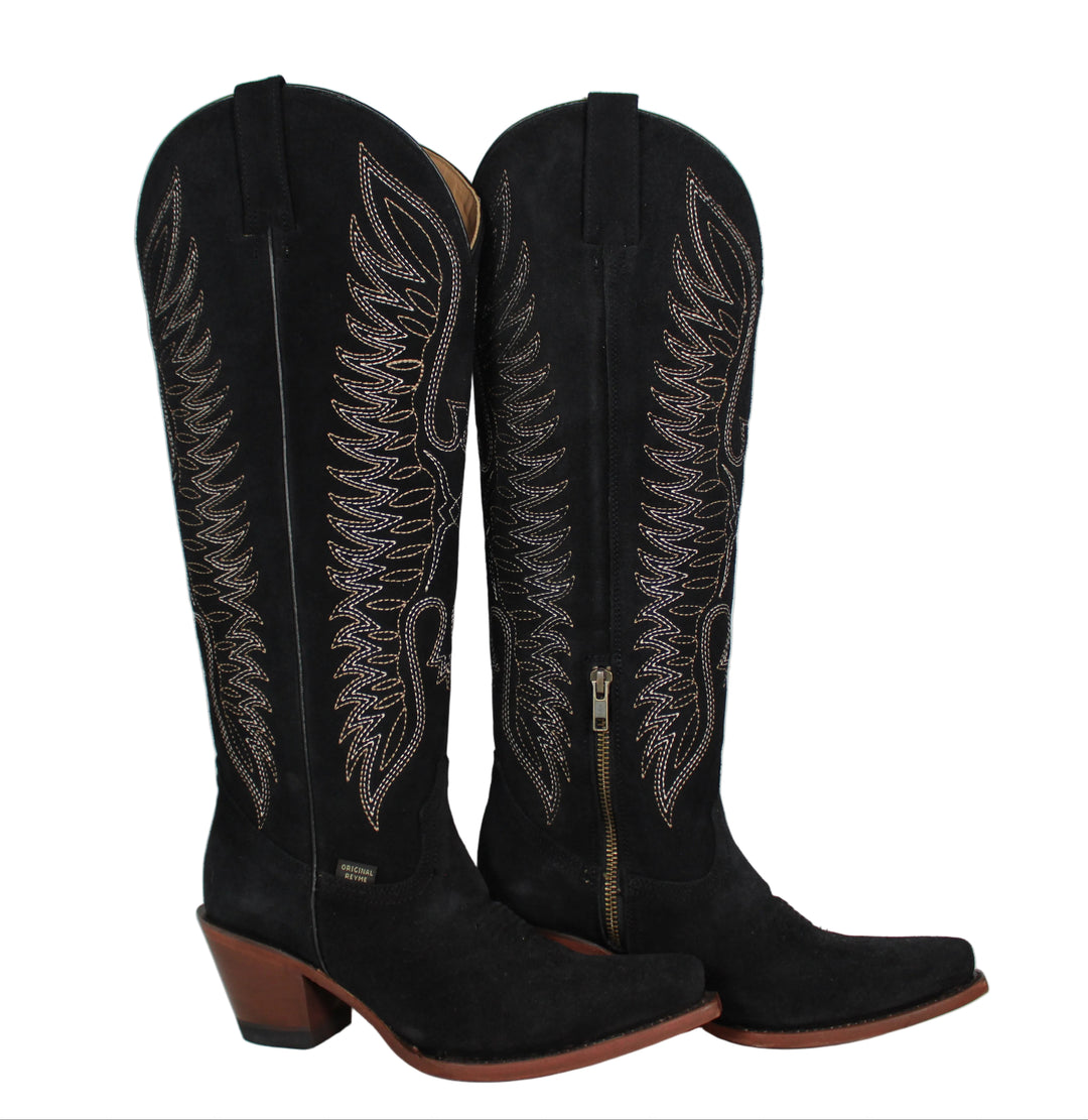 Aurelia Black Tall Boots