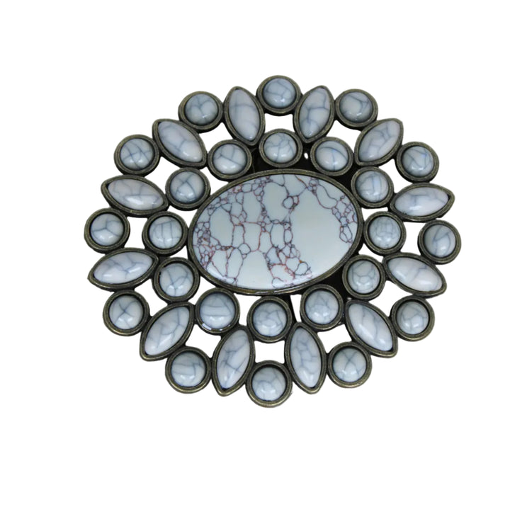 Queen Oval Stone Buckle