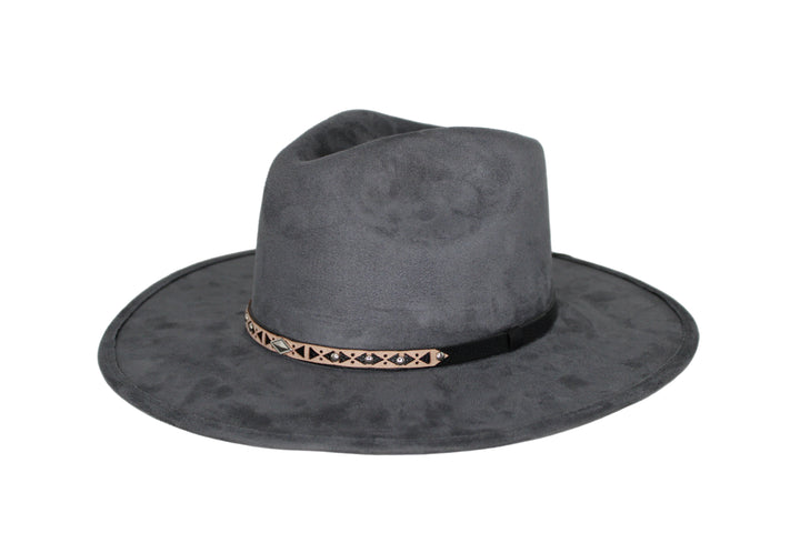Deception Pinched Flat Brim Western Hat