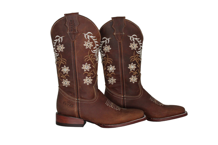 Jordan Studded Ivy  Floral Cowboy Boots