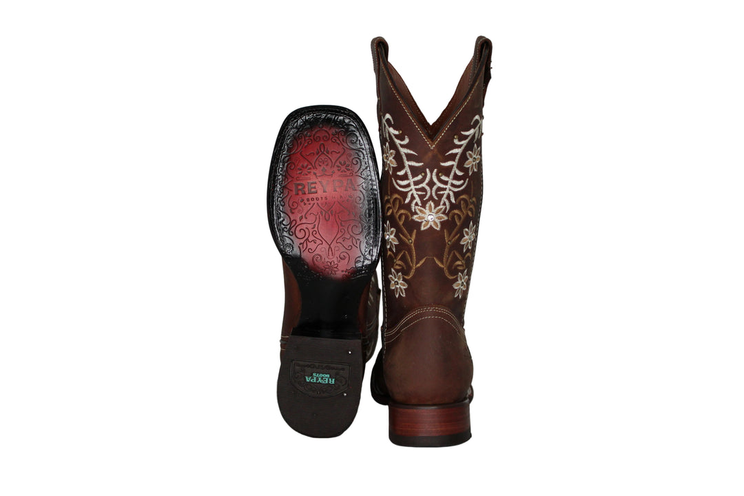 Jordan Studded Ivy  Floral Cowboy Boots