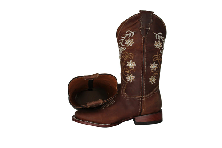Jordan Studded Ivy  Floral Cowboy Boots