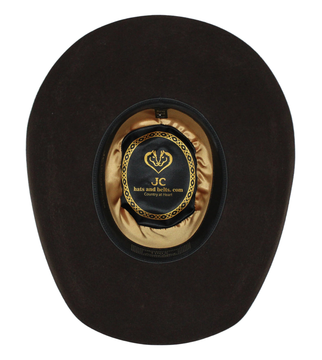Bullrider Brown Oval Crown Wool Hat